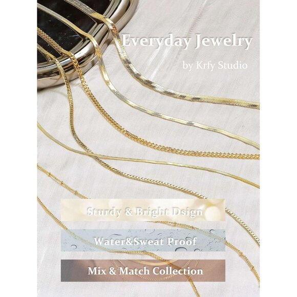 14K Gold Cuban Chain Plated 925 Silver Chain Necklace 14-20 Dainty Choker Women - Picture 7 of 7